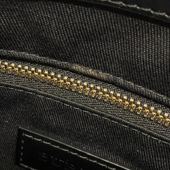 Auth Burberry Dark Brown Black PVC Leather Shoulder Bag - Picture 12 of 16